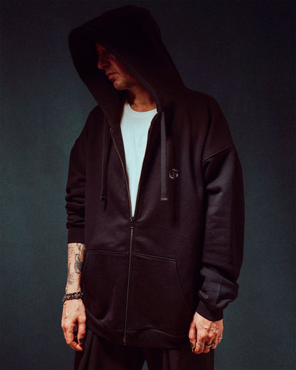 His Black Noir Zipper