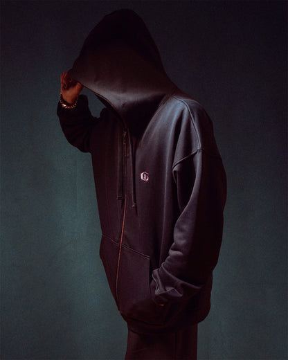 His Black Noir Zipper