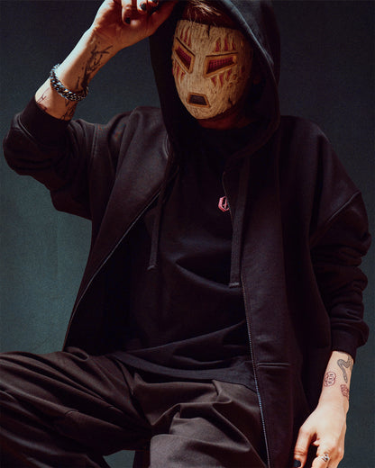 His Black Noir Zipper