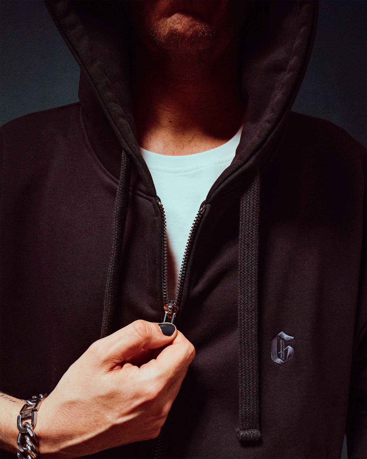 His Black Noir Zipper