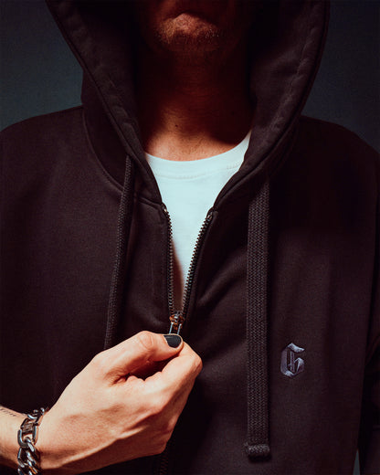 His Black Noir Zipper