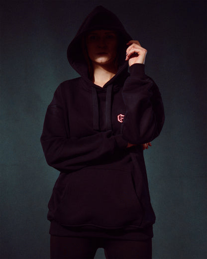 Her Black Mary Hoodie