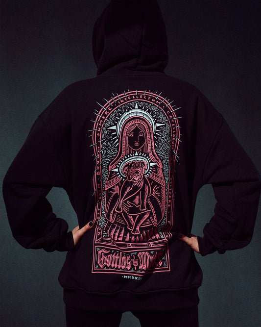 Her Black Mary Hoodie