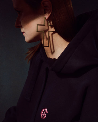 Her Black Mary Hoodie