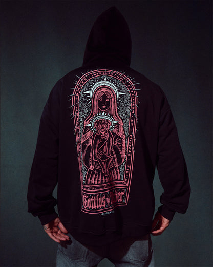 His Black Mary Hoodie