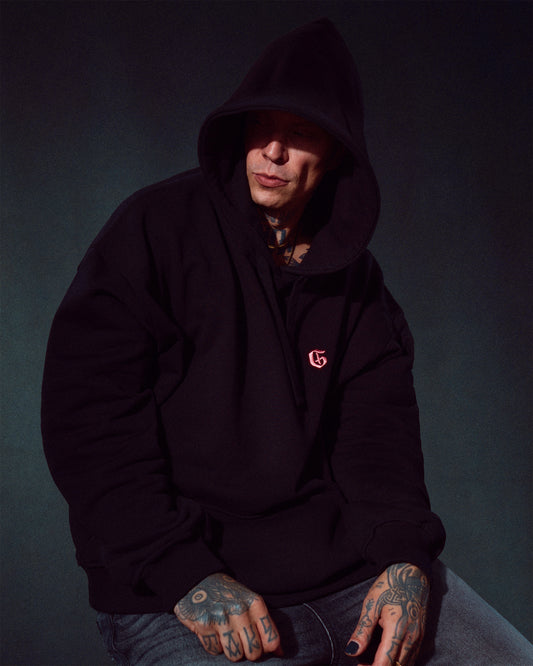 His Black Mary Hoodie